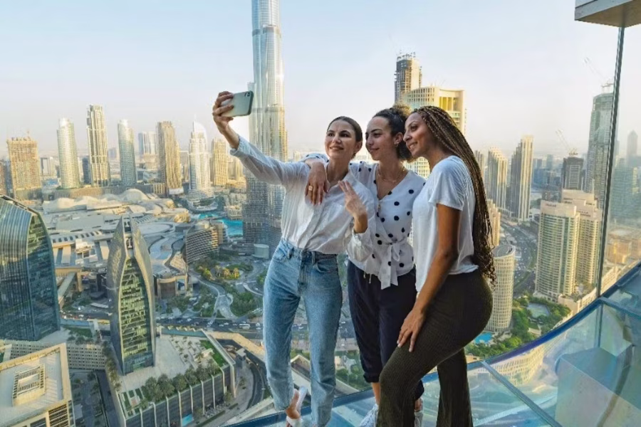 Dubai Sky Views Observatory Entry Ticket with Glass Slide